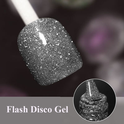Polonês UV do gel do diodo emissor de luz do diamante reflexivo polonês inodoro orgânico da noite do gel do disco