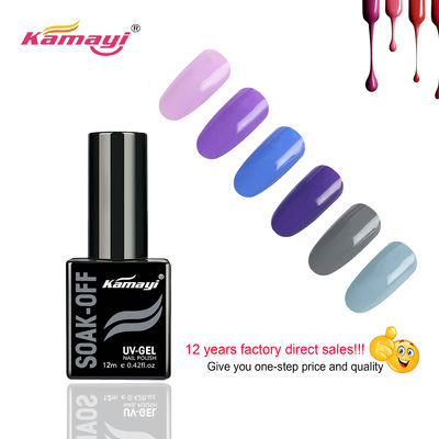 Doces da marca própria 72 do preço 12ML de Kama as cores puras dos melhores UV embebem fora o prego Kit Uv Lamp do gel da garrafa do verniz para as unhas do gel