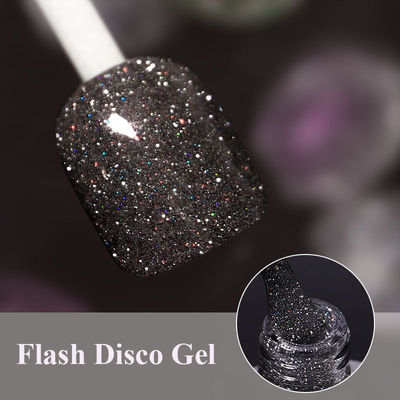 Brilho polonês conduzido UV Diamond Nail Foil Gel do gel do disco