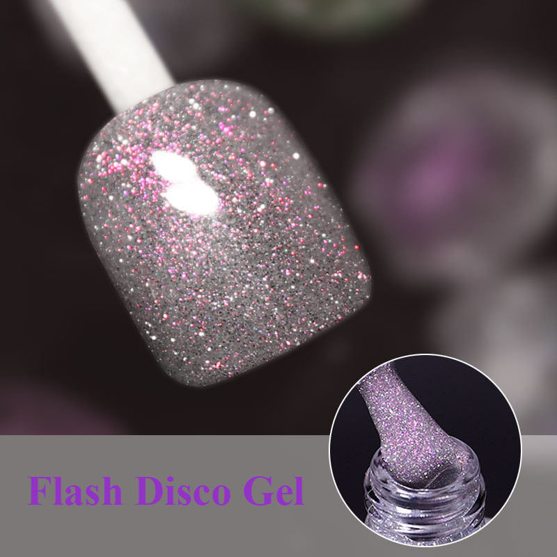 Brilho polonês conduzido UV Diamond Nail Foil Gel do gel do disco